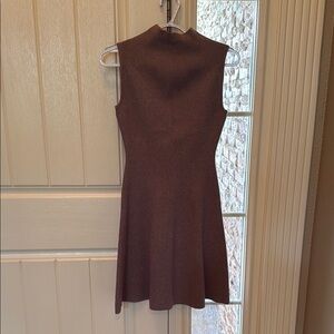 Club Monaco Sleeveless Brown Mini Dress